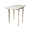 International Concepts Rectangle Small Dropleaf Table, Unfinished, 36 in W X 22 in L X 29 in H, Wood, Unfinished T-2236D